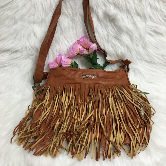 ROXY Handbags - Roxy Brown Fringe  Crossbody Handbag (NWOT)